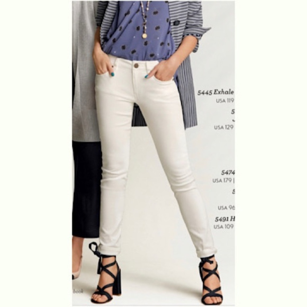 Cabi High Skinny White Jeans #5491